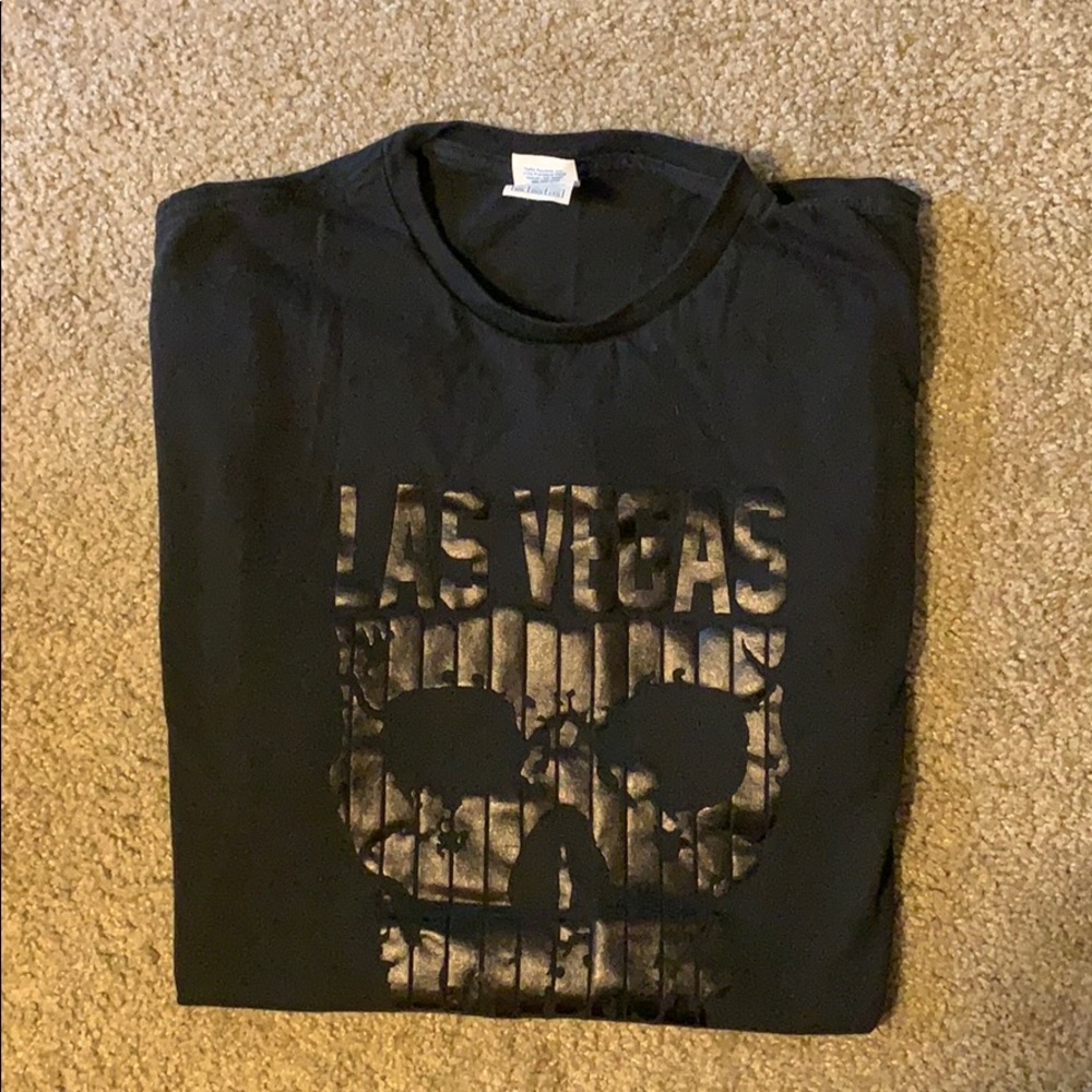 Black “Las Vegas” Skull T-shirt